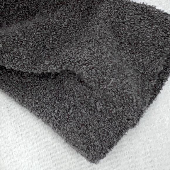 ENZA COSTA Terry Knit Half Sleeve Sweater Top Womens Small Gray Crew Neck NEW - Picture 9 of 12